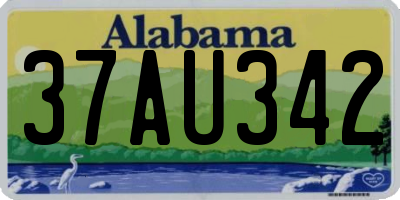AL license plate 37AU342
