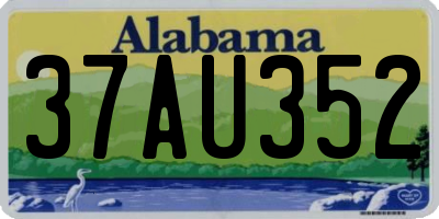 AL license plate 37AU352