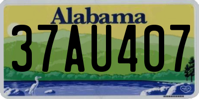 AL license plate 37AU407