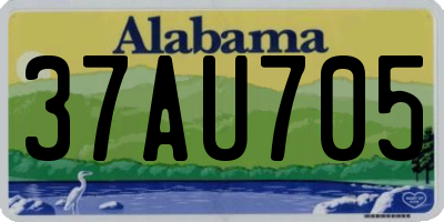 AL license plate 37AU705