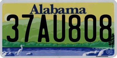 AL license plate 37AU808