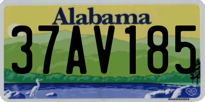 AL license plate 37AV185