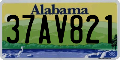 AL license plate 37AV821