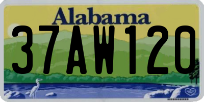 AL license plate 37AW120