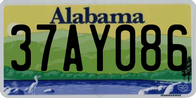 AL license plate 37AY086