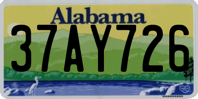 AL license plate 37AY726
