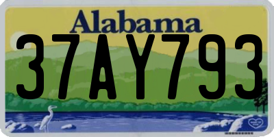 AL license plate 37AY793