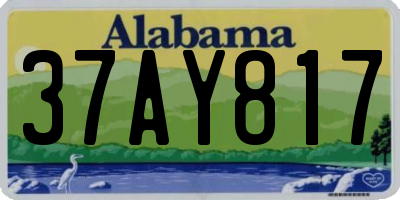 AL license plate 37AY817
