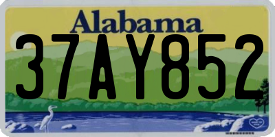 AL license plate 37AY852