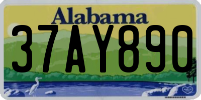 AL license plate 37AY890
