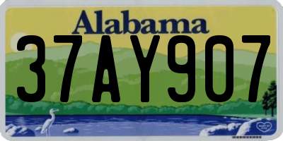 AL license plate 37AY907
