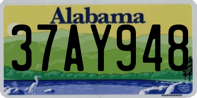 AL license plate 37AY948