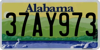 AL license plate 37AY973