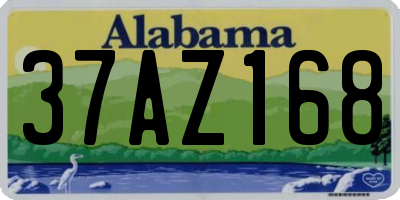 AL license plate 37AZ168