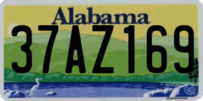 AL license plate 37AZ169