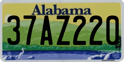 AL license plate 37AZ220