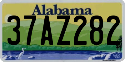 AL license plate 37AZ282