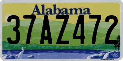 AL license plate 37AZ472