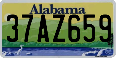 AL license plate 37AZ659