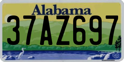 AL license plate 37AZ697
