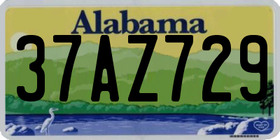 AL license plate 37AZ729