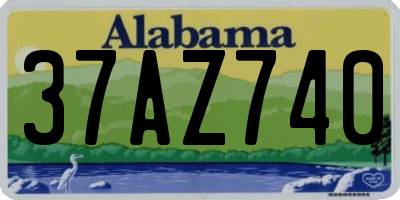 AL license plate 37AZ740