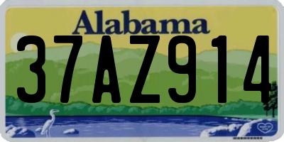 AL license plate 37AZ914