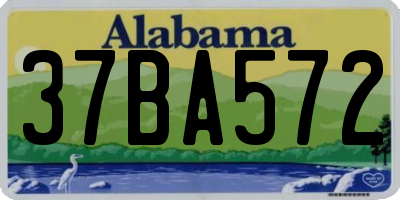 AL license plate 37BA572