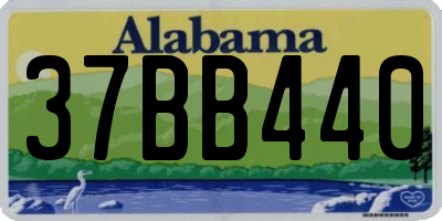 AL license plate 37BB440