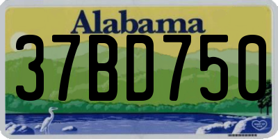 AL license plate 37BD750