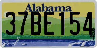 AL license plate 37BE154
