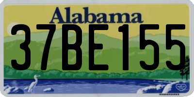 AL license plate 37BE155