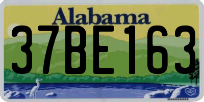 AL license plate 37BE163