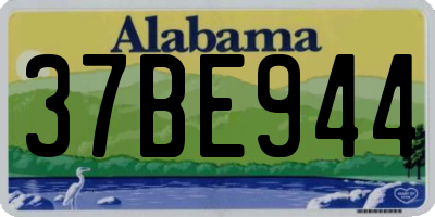 AL license plate 37BE944