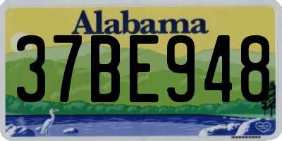 AL license plate 37BE948