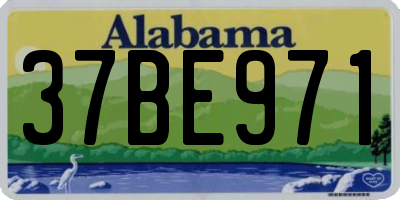 AL license plate 37BE971