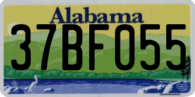 AL license plate 37BF055