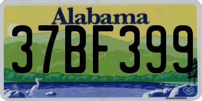 AL license plate 37BF399