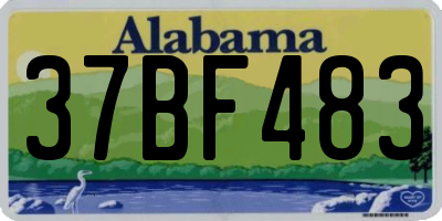 AL license plate 37BF483