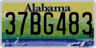 AL license plate 37BG483