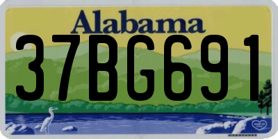 AL license plate 37BG691