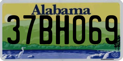 AL license plate 37BH069