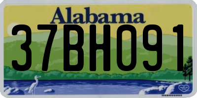 AL license plate 37BH091