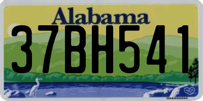 AL license plate 37BH541