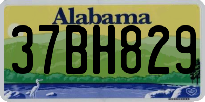 AL license plate 37BH829