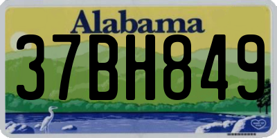 AL license plate 37BH849