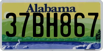 AL license plate 37BH867