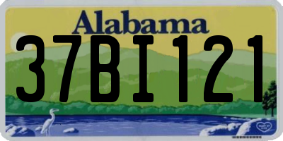 AL license plate 37BI121