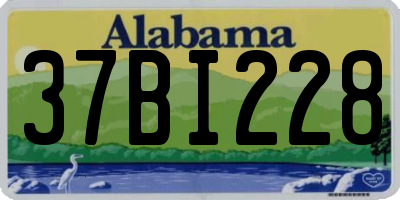 AL license plate 37BI228