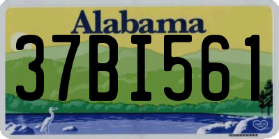 AL license plate 37BI561